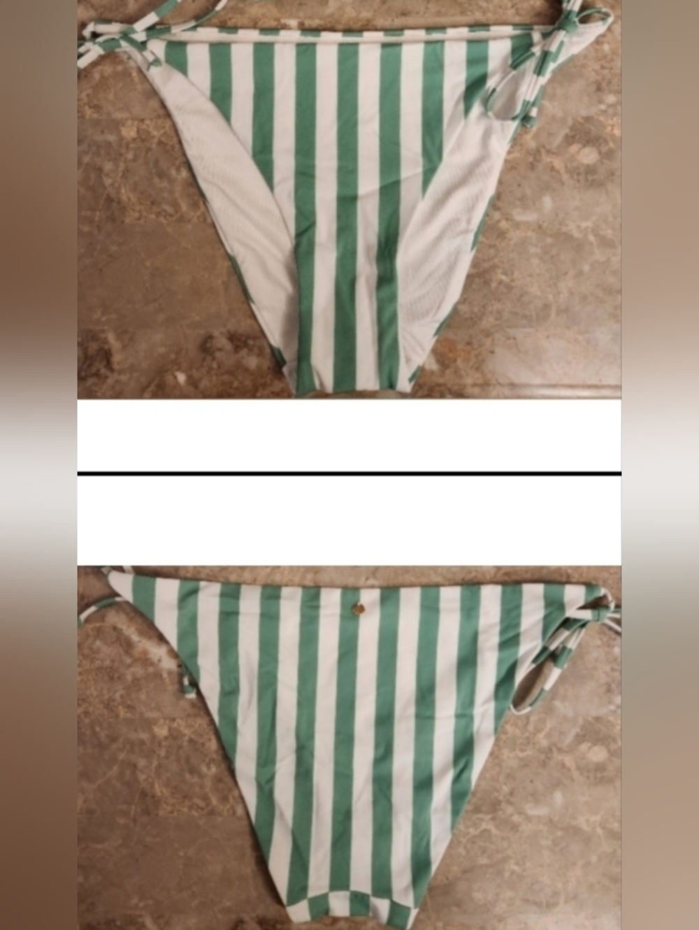 XL VS Swim Side Tie Cheeky Bikini Bottom Tropical Island Getaway
